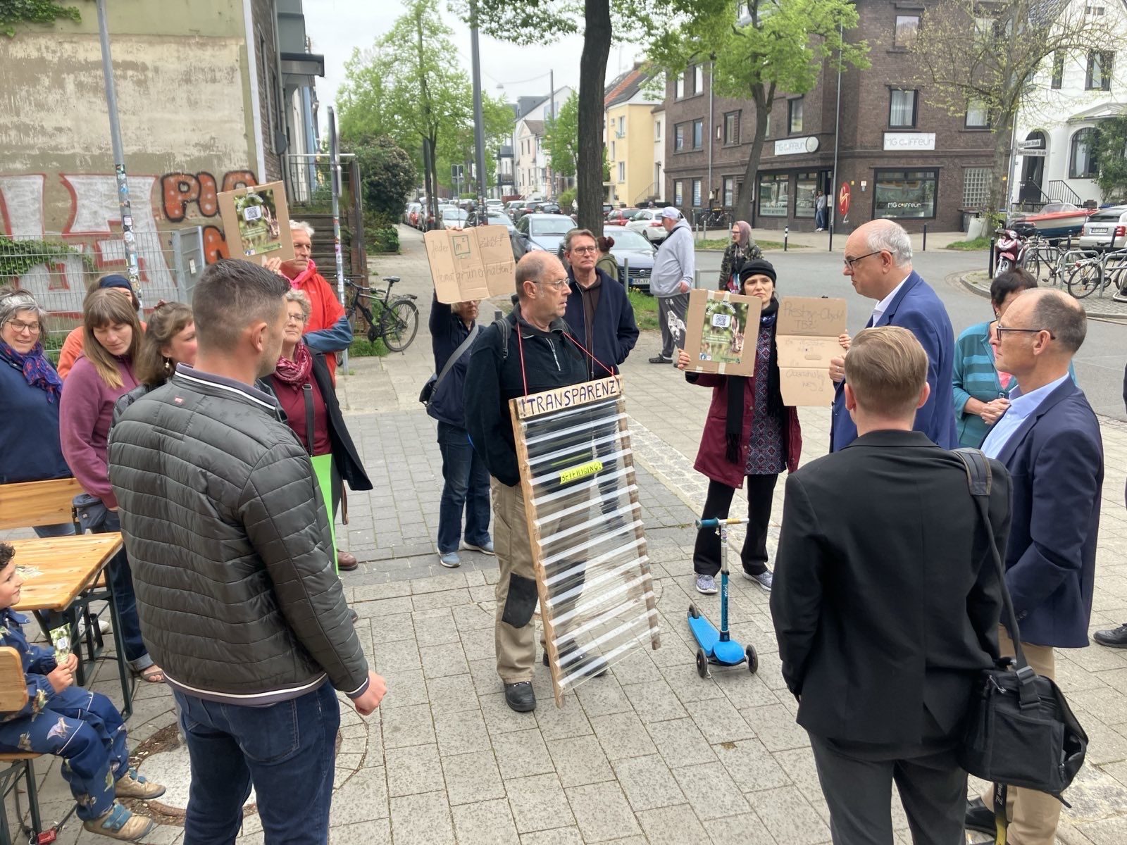 Demo zum Heimatgrün, Gespräch mit Bovenschulte